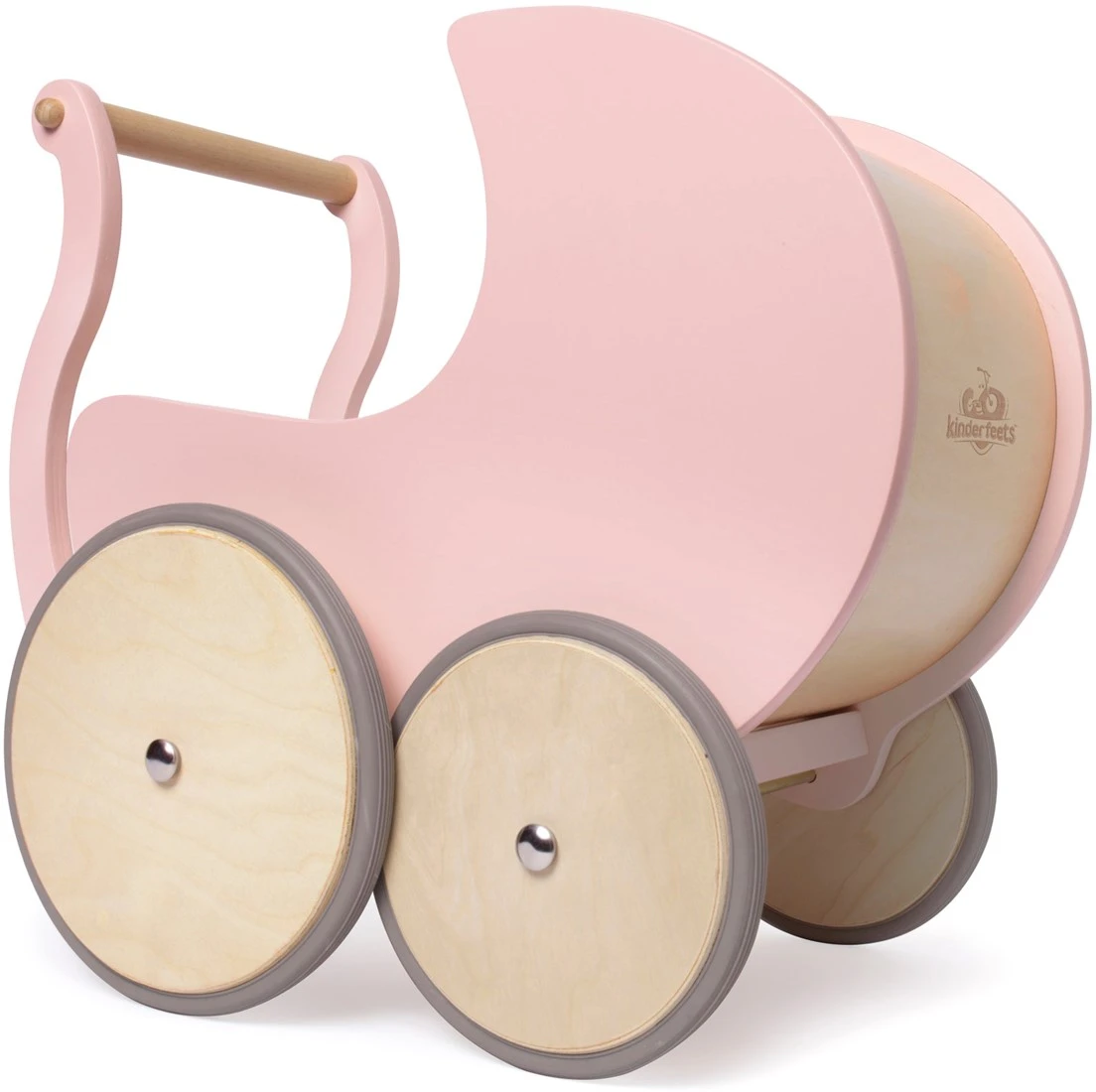 Kinderfeets Puppenwagen Aus Holz - Rosa 6 Kinderfeets Puppenwagen Aus Holz - Rosa – Bild 4