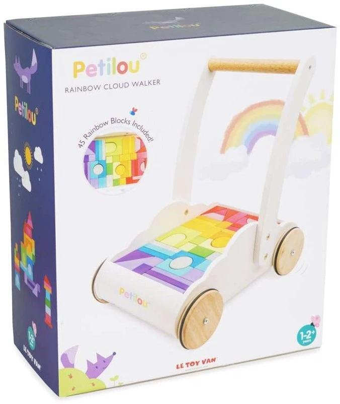 Le Toy Van – Pädagogischer Petilou Lauflernwagen „Regenbogen & Wolken“ Aus Holz Für Kleinkinder Und Babys | Für Mädchen & Jungen | Geeignet Für Kinder Ab Einem Jahr 6 Le Toy Van – Pädagogischer Petilou Lauflernwagen „Regenbogen & Wolken“ Aus Holz Für Kleinkinder Und Babys | Für Mädchen & Jungen | Geeignet Für Kinder Ab Einem Jahr – Bild 4