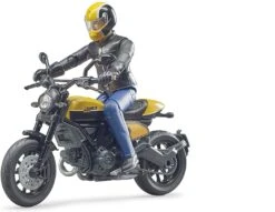 Bruder 63053 - Scrambler Ducati Full Throttle, Mottorrad Und Fahrer