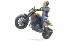 Bruder 63053 - Scrambler Ducati Full Throttle, Mottorrad Und Fahrer -Spielzeug Förderung bruder 63053 scrambler ducati full throttle mottorrad und fahrer 3