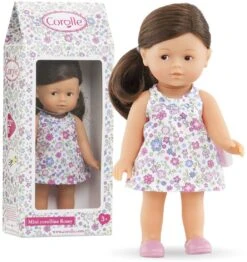 Corolle 9000240020 Romy Brünett Les Trendies Mini Corolline 20cm / Französische Puppe Mit Charme Und Vanilleduft, 20 Cm