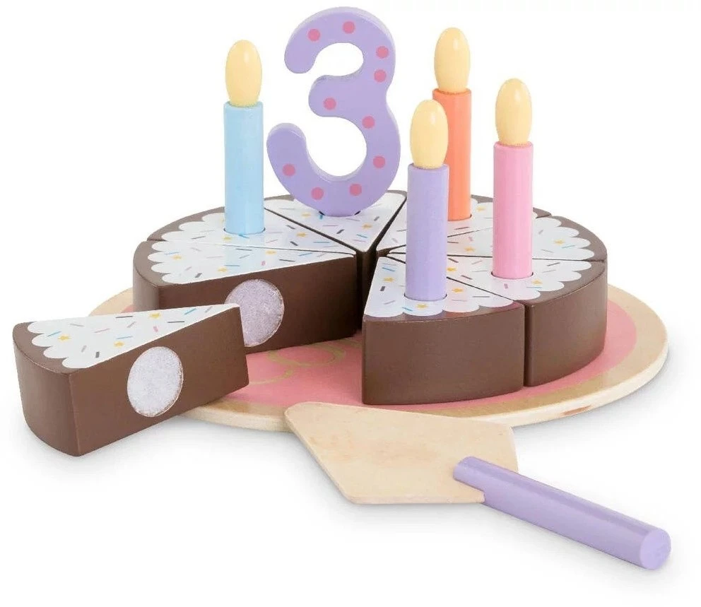 Corolle Hölzerne Geburtstagstorte Set Baby-Puppe 36/42 Cm - 11-teilig