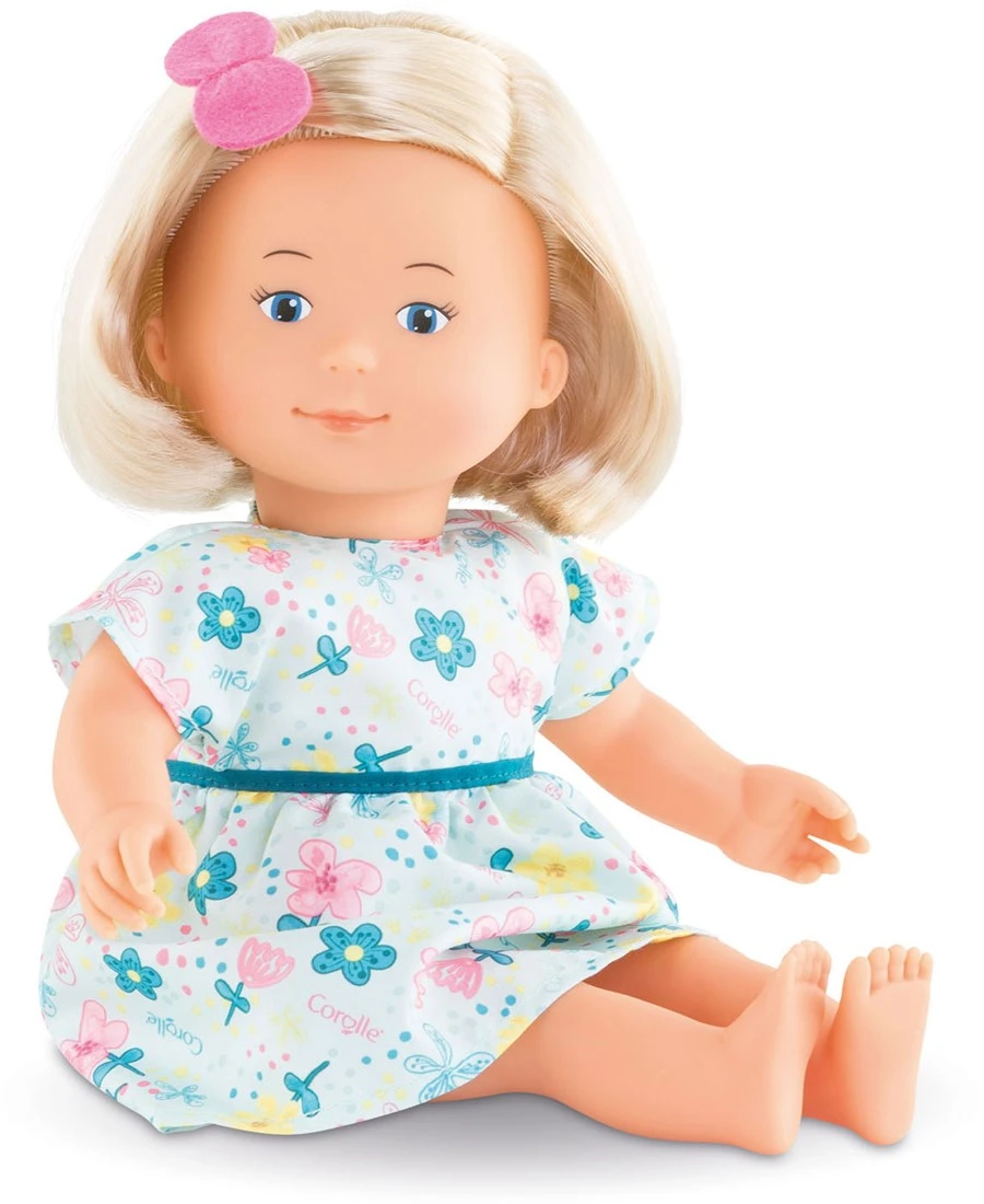 Corolle Mon Premier Poupon Florolle Jasmine / Weichkörperpuppe Mit Blonden Haaren / Haargummi Und Blumenkleid / Vanilleduft / 32cm / Für Kinder Ab 18 Monaten Geeignet 4 Corolle Mon Premier Poupon Florolle Jasmine / Weichkörperpuppe Mit Blonden Haaren / Haargummi Und Blumenkleid / Vanilleduft / 32cm / Für Kinder Ab 18 Monaten Geeignet – Bild 2