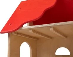 Van Dijk Toys Junior Farm 60 X 28 X 39 Cm Holz Natur/rot -Spielzeug Förderung detail dak