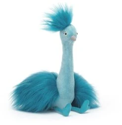 JELLYCAT Geleekatze Kuscheltier Fou Fou Pfau - 11x14x20cm