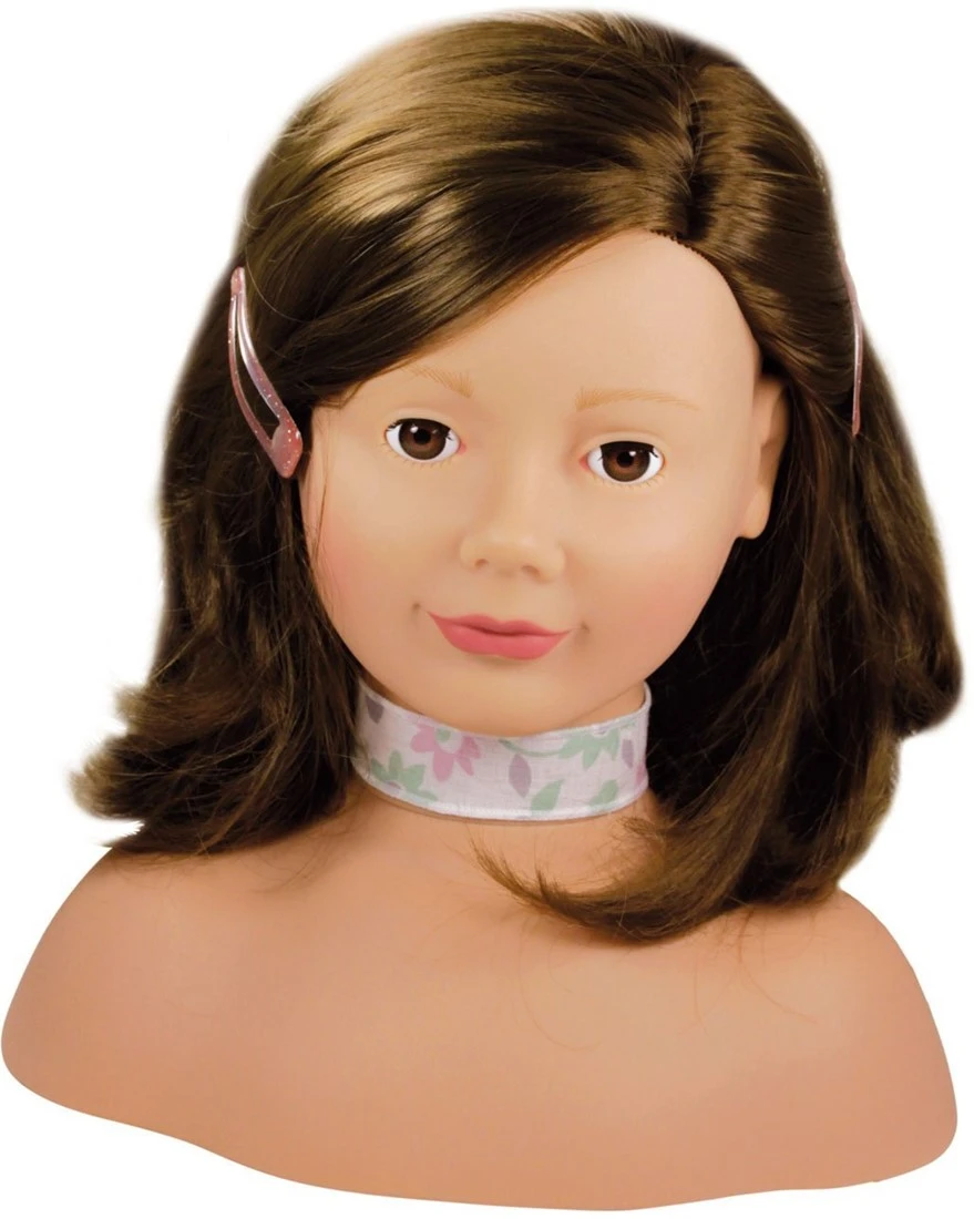 Götz 1192053 Haarwerk Mit Braunen Haaren Und Braunen Augen - 28 Cm Hoher Frisierkopf- Und Schminkkopf In 58-teiligen Set - Geeignet Für Mädchen Ab 3 Jahren 4 Götz 1192053 Haarwerk Mit Braunen Haaren Und Braunen Augen - 28 Cm Hoher Frisierkopf- Und Schminkkopf In 58-teiligen Set - Geeignet Für Mädchen Ab 3 Jahren – Bild 2