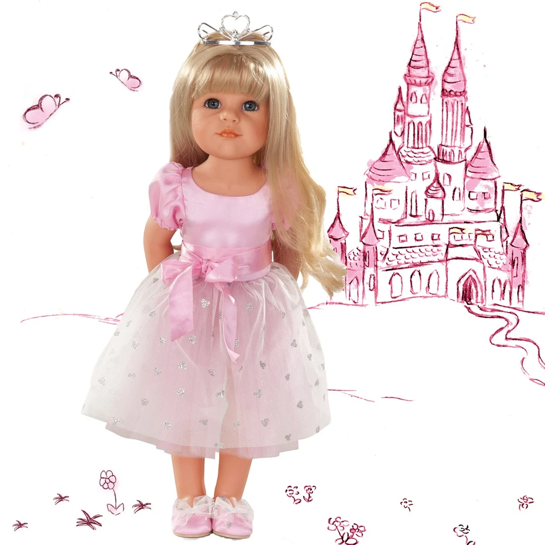 Götz 1359072 Hannah Als Prinzessin Puppe - Princess - 50 Cm Große Stehpuppe Mit Blonden Langen Haaren Und Blauen Augen 4 Götz 1359072 Hannah Als Prinzessin Puppe - Princess - 50 Cm Große Stehpuppe Mit Blonden Langen Haaren Und Blauen Augen – Bild 2
