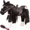 Götz 3402783 Kämmpferd Rappe Puppe - Großes Plüschpferd Für Stehpuppen - Stockmaß 37 Cm - 52 Cm Großes Schwarzes Und Biegsames Pferd Mit Zaumzeug Und Sattel -Spielzeug Förderung goetz 3402783 kaemmpferd rappe puppe grosses plueschpferd fuer stehpuppen stockmass 37 cm 52 cm grosses schwarzes und biegsames pferd mit zaumzeug und sattel