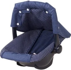 Götz 3402941 Puppen Babytrage & Autositz Denim & Spots (36 X 40 X 29 Cm) - Puppentrage Für Alle Babypuppen Von 30 Cm Bis 46 Cm Und Stehpuppen Von 45 Cm Bis 50 Cm