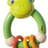 Haba Greifling Quakefrosch -Spielzeug Förderung haba greifling quakefrosch