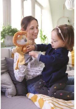 HABA Handpuppe Löwe Mit Baby -Spielzeug Förderung haba handpuppe loewe mit baby 3