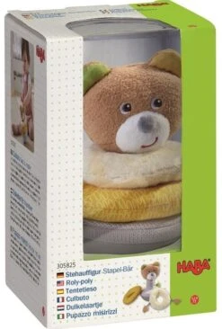 HABA Stehauffigur Stapel-Bär -Spielzeug Förderung haba stehauffigur stapel baer 3