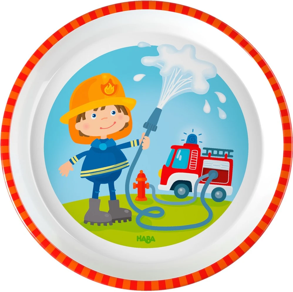 Haba Teller Feuerwehr 3 Haba Teller Feuerwehr