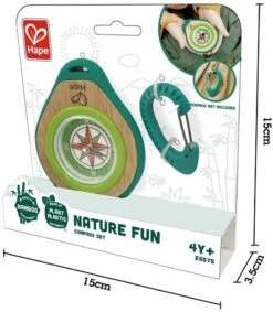 Hape E5575 Camper-Set, Kompass Und Karabiner Für Kinder, 2teilig, Nature Fun -Spielzeug Förderung hape e5575 camper set kompass und karabiner fuer kinder 2teilig nature fun 3