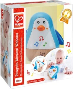 Hape Stehauf-Pinguin | Farbiger Stehauf-Pinguin Mit Melodie, Stehauf-Spielzeug Für Kinder Im Alter Von 6 Monaten Und älter -Spielzeug Förderung hape stehauf pinguin farbiger stehauf pinguin mit melodie stehauf spielzeug fuer kinder im alter von 6 monaten und aelter 3