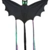 HQ 100040 - Bat Black "L", Kinderdrachen Einleiner, Ab 5 Jahren, 30x60cm, Inkl. 10kp Polyesterschnur 25m Auf Griff, 2-4 Beaufort -Spielzeug Förderung hq 100040 bat black quot l quot kinderdrachen einleiner ab 5 jahren 30x60cm inkl 10kp polyesterschnur 25m auf griff 2 4 beaufort