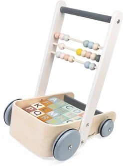 Janod - Sweet Cocoon ABC Buggy - Baby Lauflernwagen Aus Holz Mit 20 Alphabet Bausteinen Mit Zahlen + Abakus - Farben Auf Wasserbasis - Ab 1 Jahr, J04408 7 Janod - Sweet Cocoon ABC Buggy - Baby Lauflernwagen Aus Holz Mit 20 Alphabet Bausteinen Mit Zahlen + Abakus - Farben Auf Wasserbasis - Ab 1 Jahr, J04408 -Spielzeug Förderung janod sweet cocoon abc buggy baby lauflernwagen aus holz mit 20 alphabet bausteinen mit zahlen plus abakus farben auf wasserbasis ab 1 jahr j04408 3