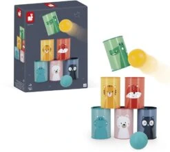 Janod Verjaardagsspel - Blikken Gooien Dieren -Spielzeug Förderung janod verjaardagsspel blikken gooien dieren 3