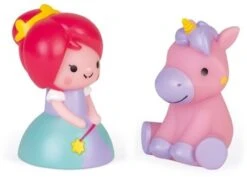 Janod - Wasserspritzer Prinzessin Und Leuchteinhorn - Badespielzeug Für Babys Und Kleinkinder - Ab 10 Monaten, J04706