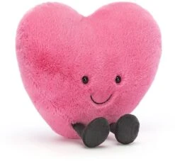 Jellycat Amuseable Rosa Herz Groß - 17x19cm