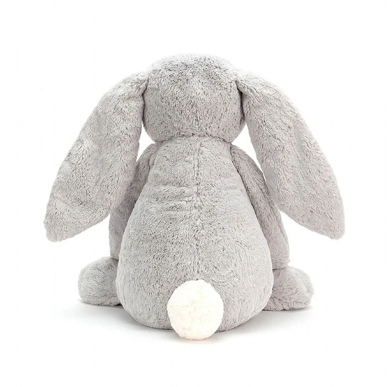 Jellycat Bashful Hase Silber Riesig - 67cm 5 Jellycat Bashful Hase Silber Riesig - 67cm – Bild 3