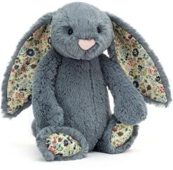 Jellycat Blossom Dusky Dunkelblau Plüschtier Hase Medium - 31 Cm