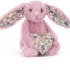 Jellycat Blossom Heart Tulip Hase - 15x8cm -Spielzeug Förderung jellycat blossom heart tulip hase 15x8cm