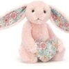 Jellycat Blossom Herz Blush Hase - 15x8cm -Spielzeug Förderung jellycat blossom herz blush hase 15x8cm