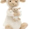 Jellycat Kuschelt Mit Schaf - 24x14cm -Spielzeug Förderung jellycat kuschelt mit schaf 24x14cm