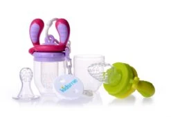 KidsMe Food Feeder Starter Pack - Limette/Lavendel (Dreifach-Silikonbeutel)