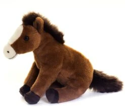 Living Nature Knuffel Brown Horse Lying