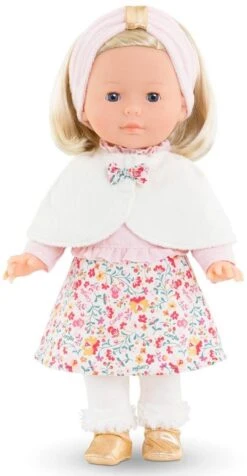 Ma Corolle Priscille / Winterblüten / Weichkörper-Ankleidepuppe Mit Halblangen Haaren Im Winteroutfit / Schlafaugen / Vanilleduft / 36cm / Für Kinder Ab 4 Jahren Geeignet