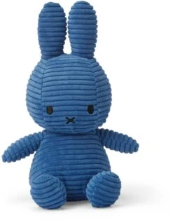 Miffy Sitting Corduroy Kobalt Blue - 23 Cm - 9''