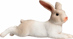 MOJO 387142 Kaninchen Liegend Spielfigur, Mehrfarbig -Spielzeug Förderung mojo pets speelgoed liggend konijn 387142