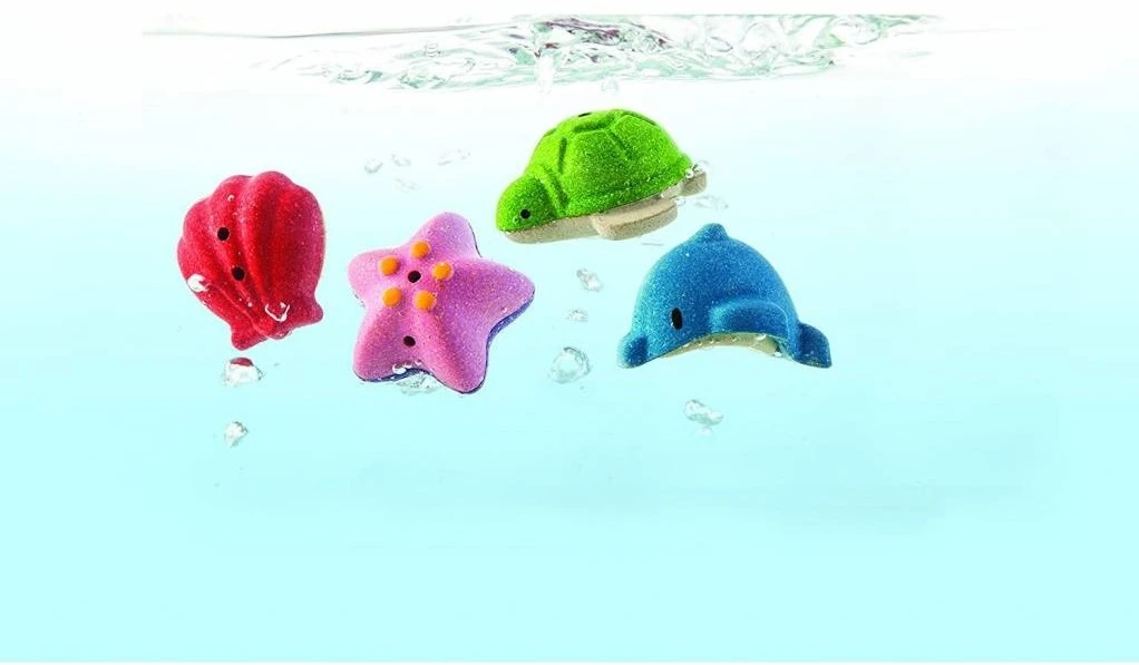 Plan Toys PlanToys Holzspielzeug Badeset Meeresleben 4 Plan Toys PlanToys Holzspielzeug Badeset Meeresleben – Bild 2