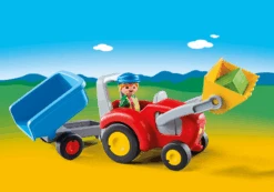 Playmobil 1.2.3 Traktor Mit Anhänger 7 Playmobil 1.2.3 Traktor Mit Anhänger -Spielzeug Förderung playmobil 123 traktor mit anhaenger 3