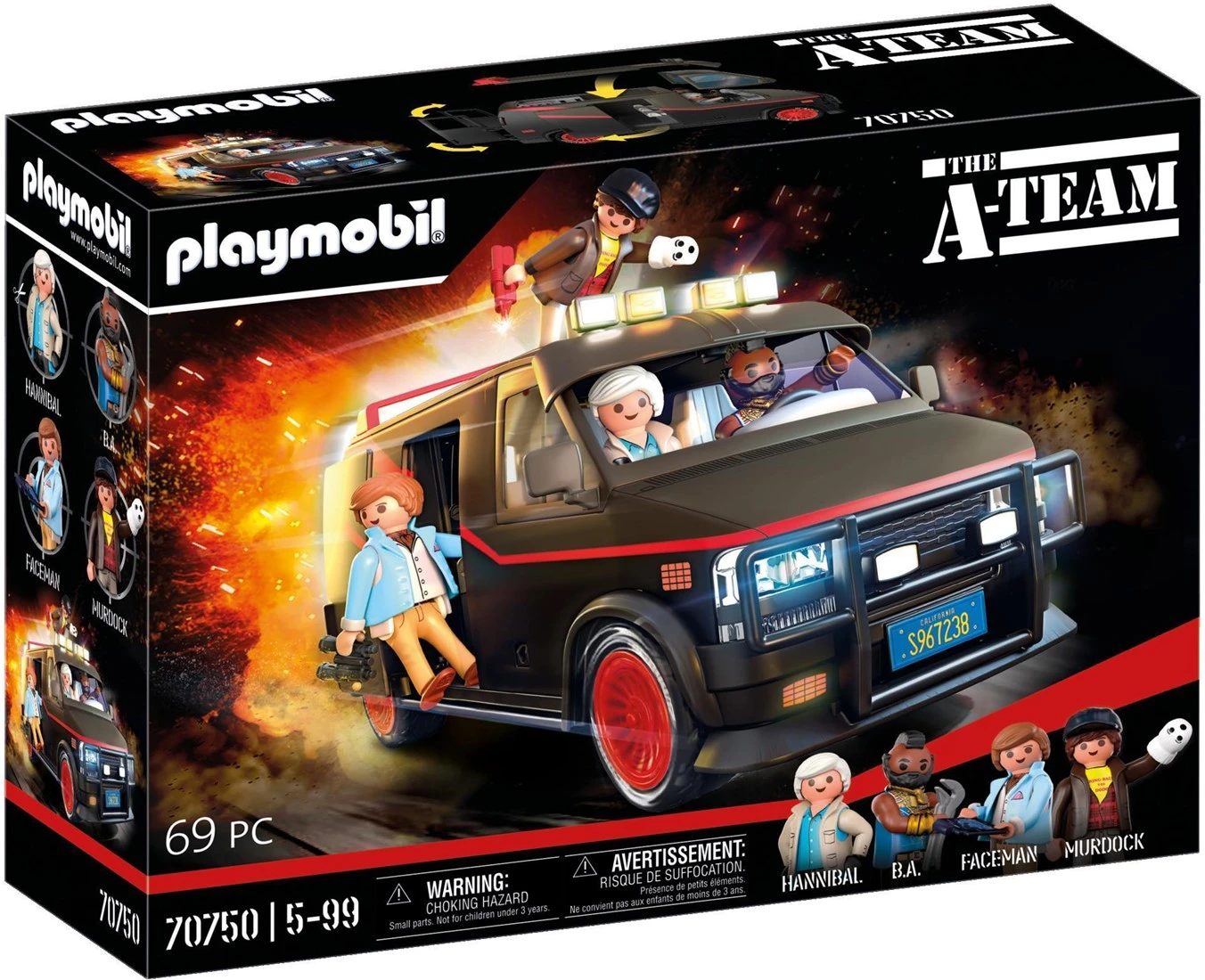 PLAYMOBIL 70750 The A-Team Van - Im Ikonischen Design, Für A-Team Fans, Sammler Und Kinder, 5 - 99 Jahre 3 PLAYMOBIL 70750 The A-Team Van - Im Ikonischen Design, Für A-Team Fans, Sammler Und Kinder, 5 - 99 Jahre