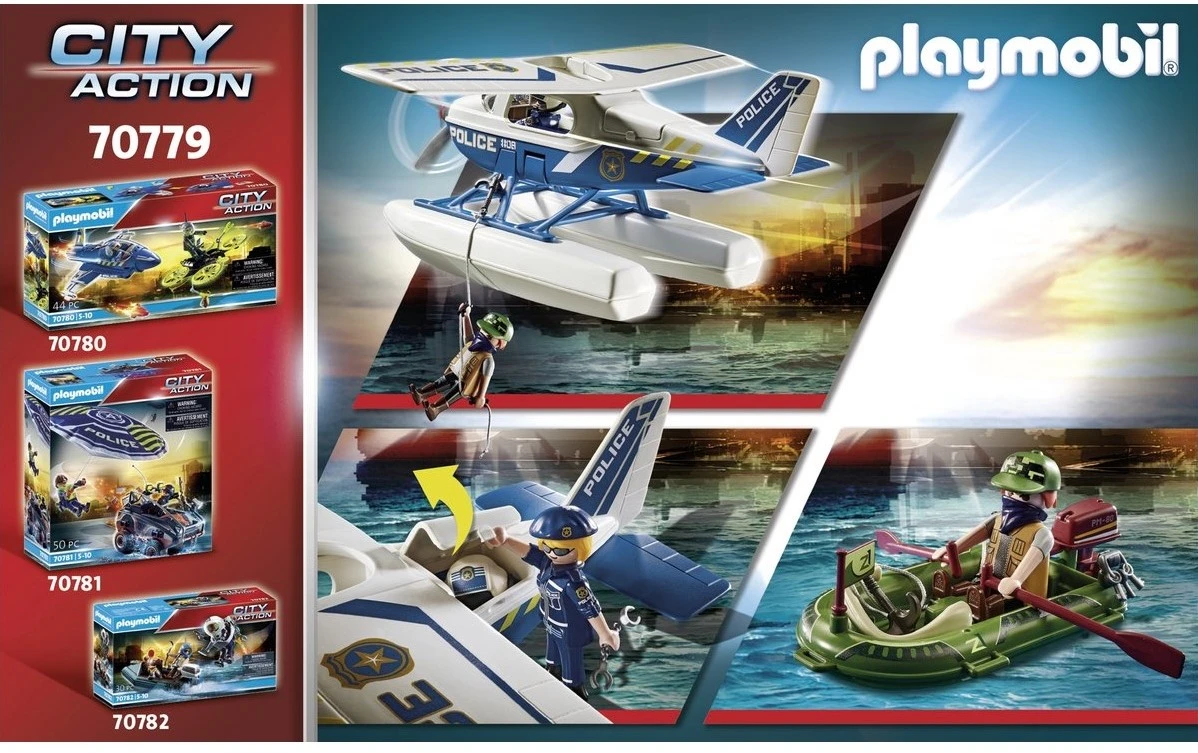 Playmobil City Action - Polizei-Wasserflugzeug: Schmugglerjagd 70779 4 Playmobil City Action - Polizei-Wasserflugzeug: Schmugglerjagd 70779 – Bild 2