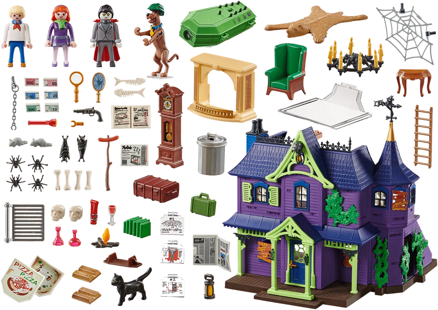 PLAYMOBIL SCOOBY-DOO! 70361 Abenteuer Im Geisterhaus, Mit Licht- Und Soundeffekten, Ab 5 Jahren 4 PLAYMOBIL SCOOBY-DOO! 70361 Abenteuer Im Geisterhaus, Mit Licht- Und Soundeffekten, Ab 5 Jahren – Bild 2