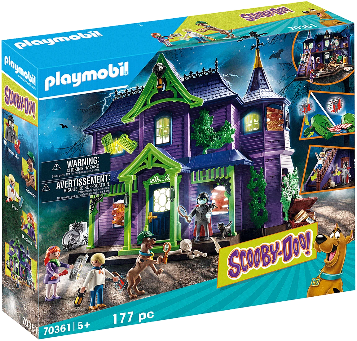 PLAYMOBIL SCOOBY-DOO! 70361 Abenteuer Im Geisterhaus, Mit Licht- Und Soundeffekten, Ab 5 Jahren 3 PLAYMOBIL SCOOBY-DOO! 70361 Abenteuer Im Geisterhaus, Mit Licht- Und Soundeffekten, Ab 5 Jahren