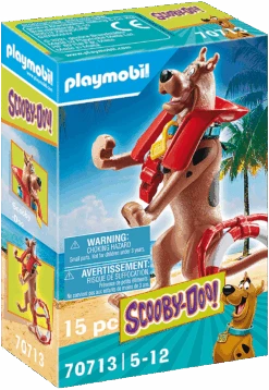 PLAYMOBIL SCOOBY-DOO! 70713 Sammelfigur Rettungsschwimmer, Ab 5 Jahren