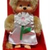 Sekiguchi 220458 - Original Monchhichi Mädchen Margarete, Aus Hellbraunem Plüsch, Mit Kleid Und Zöpfen Mit Blumen, Ca. 20 Cm -Spielzeug Förderung sekiguchi 220458 original monchhichi maedchen margarete aus hellbraunem pluesch mit kleid und zoepfen mit blumen ca 20 cm