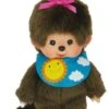 Sekiguchi 233748 Original Monchhichi Mädchen Sleepy, Aus Braunem Plüsch, Mit Farbigem Lätzchen Und Zopf Mit Schleife, Ca. 20 Cm -Spielzeug Förderung sekiguchi 233748 original monchhichi maedchen sleepy aus braunem pluesch mit farbigem laetzchen und zopf mit schleife ca 20 cm