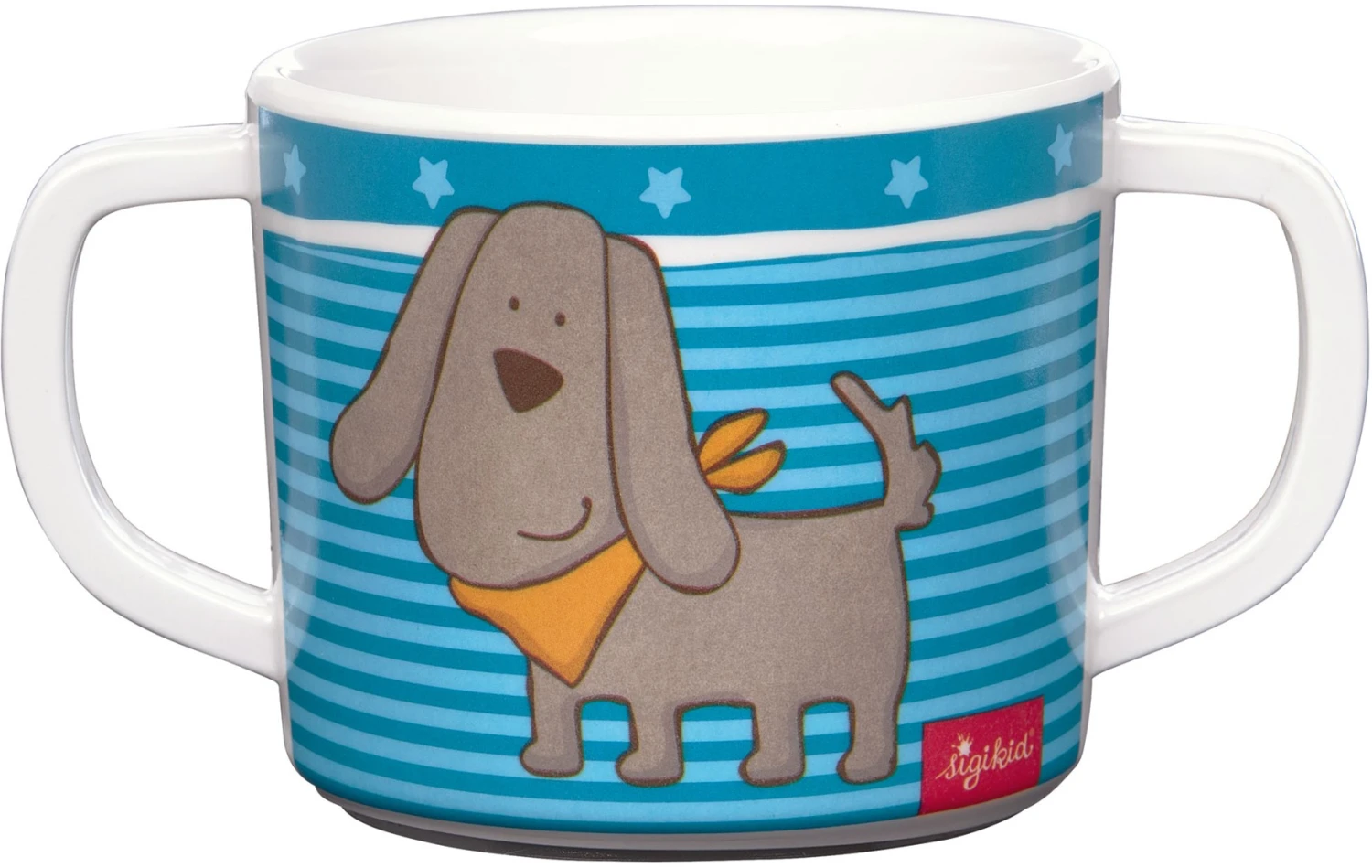 SIGIKID 25105 Melamin Tasse Hügge Hug Mädchen Und Jungen Kinder-Geschirr Empfohlen Ab Geburt Blau/weiß 3 SIGIKID 25105 Melamin Tasse Hügge Hug Mädchen Und Jungen Kinder-Geschirr Empfohlen Ab Geburt Blau/weiß