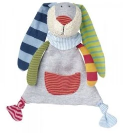 SIGIKID 41274 Schnuffeltuch Hase Ringeldingel Mädchen Und Jungen Babyspielzeug Empfohlen Ab Geburt Mehrfarbig