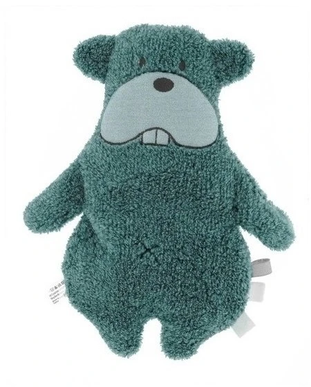 Snoozebaby ORGANIC Bammy Biber Schmusetuch Smokey Grün 3 Snoozebaby ORGANIC Bammy Biber Schmusetuch Smokey Grün