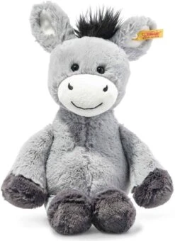 Steiff Soft Cuddly Friends Dinkie Donkey, Light Grey