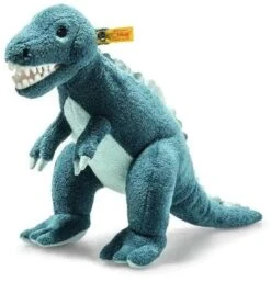 Steiff Soft Cuddly Friends Thaisen T-Rex, Medium Blue