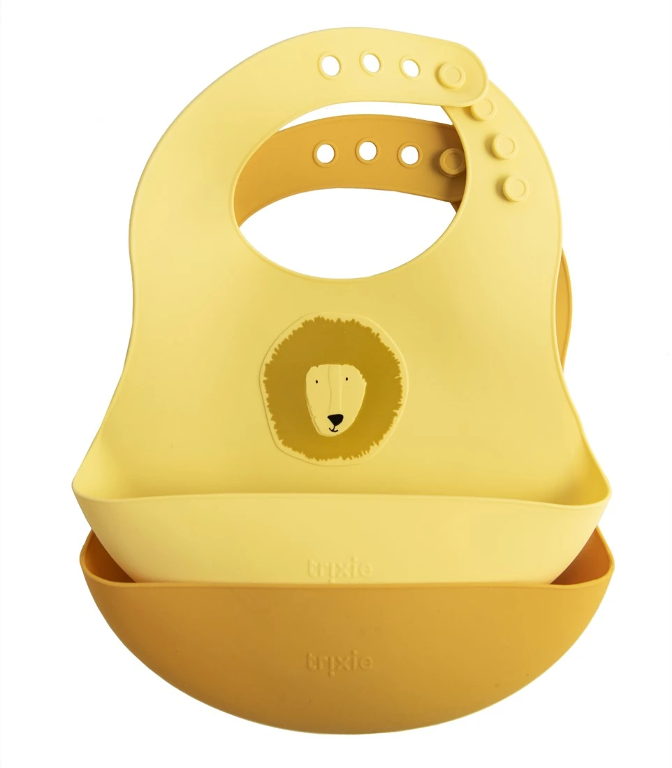 Trixie Silikon Lätzchen 2-pack - Mr. Lion 3 Trixie Silikon Lätzchen 2-pack - Mr. Lion