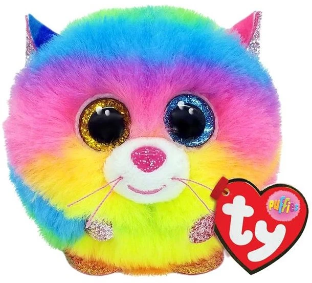 Ty Teeny Puffies Gizmo Cat 10cm 3 Ty Teeny Puffies Gizmo Cat 10cm